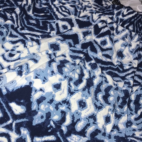 Blue and white tie dye/ tribal skirt - Picture 3 of 3